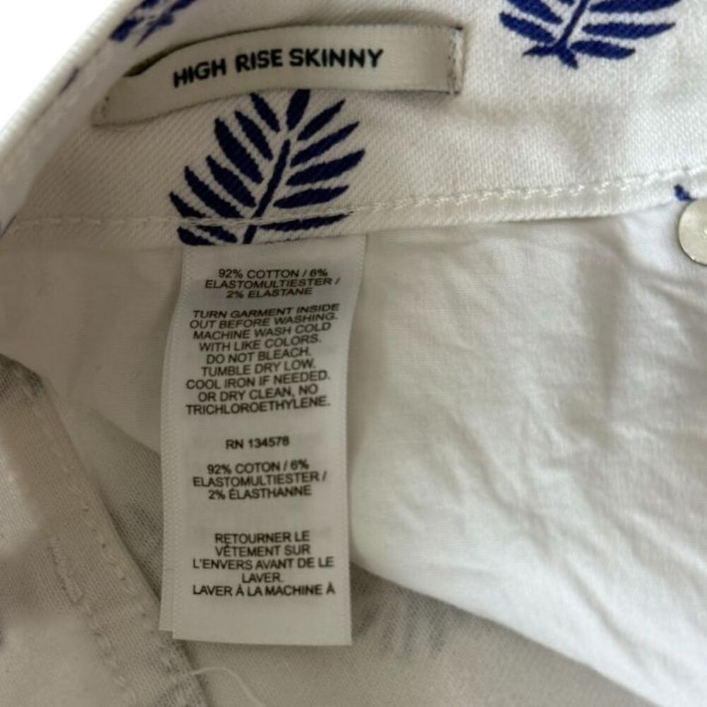 NWT Vineyard Vines Jamie Printed High Rise Skinny Jeans Sz 29 - Picture 11 of 12